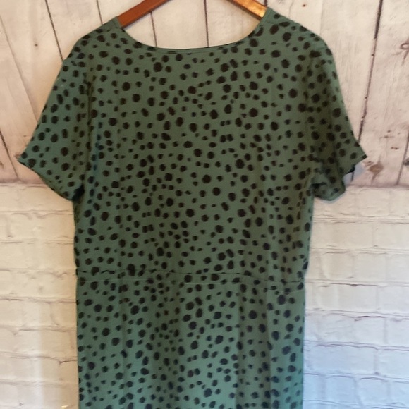 Beachsissi Green & Black Beach Swim Coverup Dress Size L - Picture 9 of 11